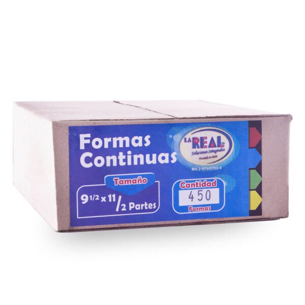 Formas Continuas Small Pack 9 1/2 x 11, 2 Partes